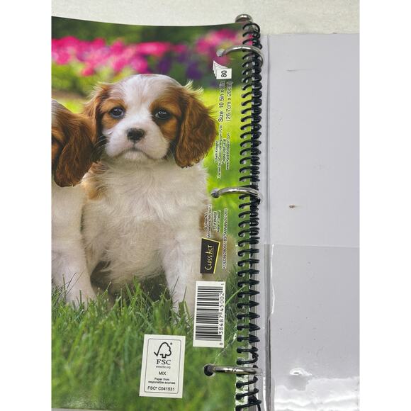 Keith Kimberlin 1" 3-Ring Binder & Spiral Notebook Kitten Playing Yarn Puppies - Picture 8 of 12
